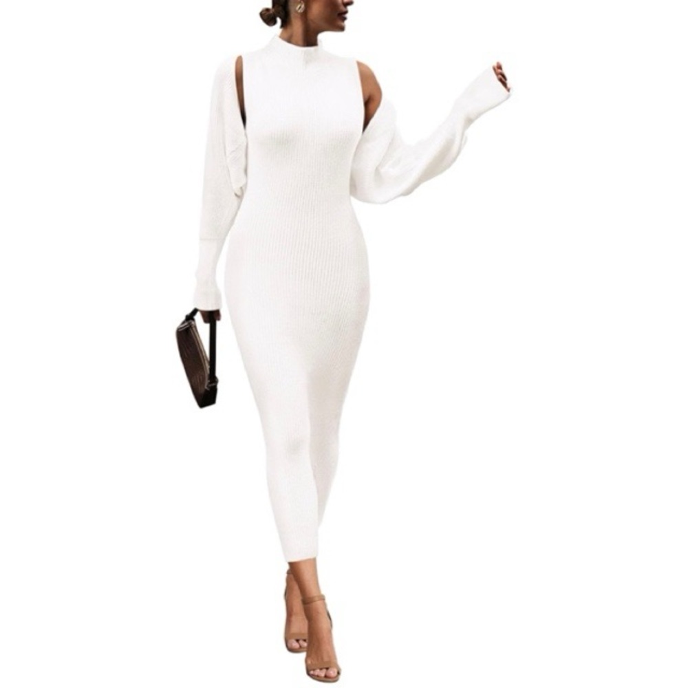 PrettyGarden Two Piece Midi Sweater Dress